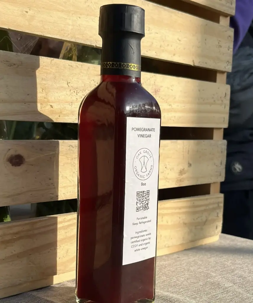 Organic Pomegranate Vinegar (8 oz)